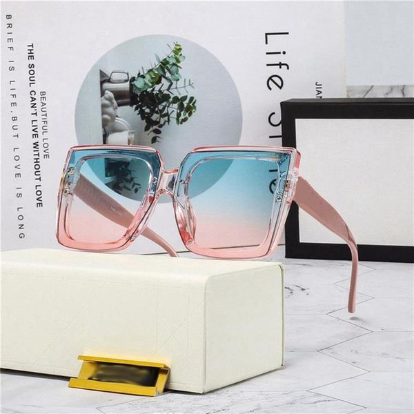 women designer sunglasses modern stylish square frames transparent blue pink gradient simplicity highlights sweet temperament beac227t, White;black
women designer sunglasses modern stylish square frames transparent blue pink gradient simplicity highlights sweet temperament beac227t, White;black
