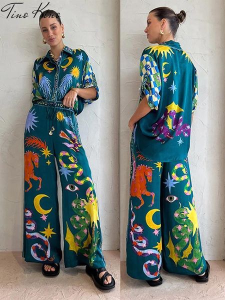 women s two piece pants print loose set casual single breasted turn down collar short sleeves t shirts empire lace up wide leg trousers 2308, White
women s two piece pants print loose set casual single breasted turn down collar short sleeves t shirts empire lace up wide leg trousers 2308, White