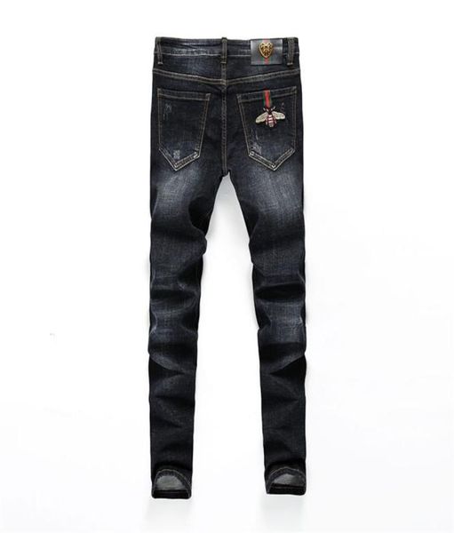 highend men039s denim jeans feet pants slim fit autumn casual stretch allmatch embroidery little bee teenagers pencil 2111105148858, Blue
highend men039s denim jeans feet pants slim fit autumn casual stretch allmatch embroidery little bee teenagers pencil 2111105148858, Blue