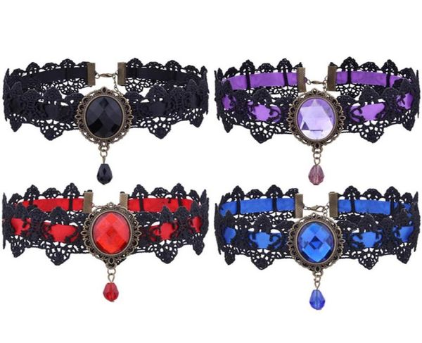 1piece european and american gothic style lace and crystal drop drop pendant necklace9628447, Golden;silver
1piece european and american gothic style lace and crystal drop drop pendant necklace9628447, Golden;silver