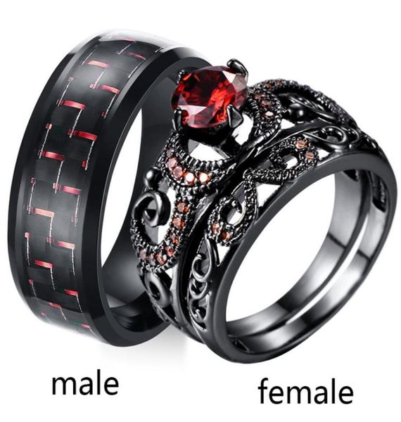 sz512 two rings couple ring his hers black gold ruby women039s ring sets stainless steel men039s ring wedding jewelry5724550, Silver
sz512 two rings couple ring his hers black gold ruby women039s ring sets stainless steel men039s ring wedding jewelry5724550, Silver