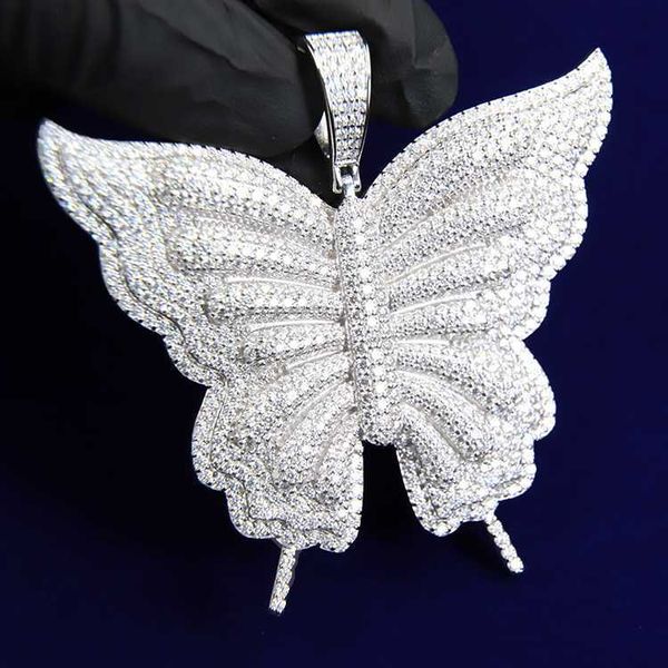 custom hand set iced out vvs moissanite pendant hip hop jewelry s925 sterling silver butterfly pendant necklaces
custom hand set iced out vvs moissanite pendant hip hop jewelry s925 sterling silver butterfly pendant necklaces