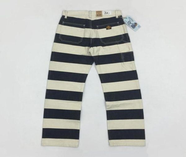 16oz bob dong prison pants multipockets motorcycle black white striped trousers men039s6088790
16oz bob dong prison pants multipockets motorcycle black white striped trousers men039s6088790