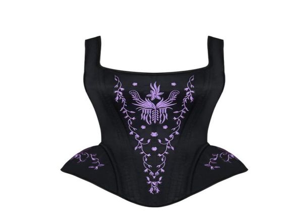 women halter neck waist bustier corset training bustier steel boned steampunk brocade embroidery overbust padded corset with 1643440, Black;white
women halter neck waist bustier corset training bustier steel boned steampunk brocade embroidery overbust padded corset with 1643440, Black;white