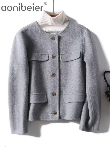 womens wool blends aonibeier autumn doublesided woolen coat for women traf metal buttons wrist sleeve loose jacket female crop overcoats 230, Black
womens wool blends aonibeier autumn doublesided woolen coat for women traf metal buttons wrist sleeve loose jacket female crop overcoats 230, Black