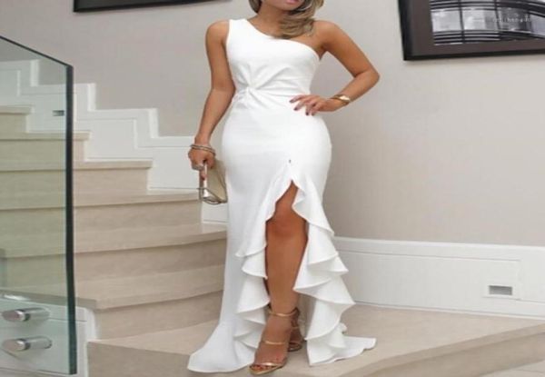 jaycosin 2019 new summer women dress one shoulder ruched ruffle formal evening party dress slim maxi long dresses vestidos z82716264959, Black;gray
jaycosin 2019 new summer women dress one shoulder ruched ruffle formal evening party dress slim maxi long dresses vestidos z82716264959, Black;gray