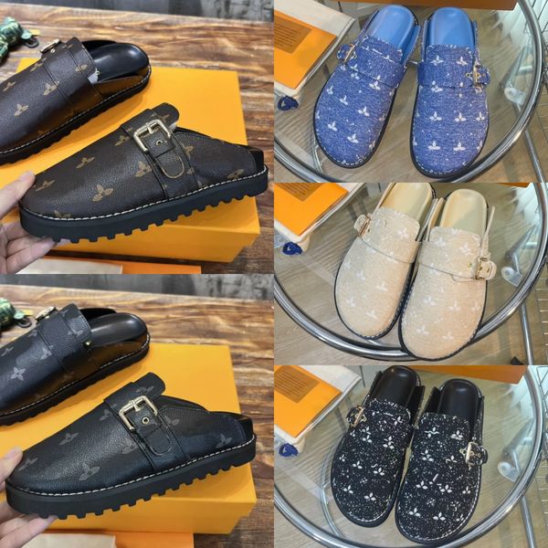easy designer sandals men slippers women shoes scuff flat mules cosy platform slipper clogs denim letter sandal summer beach slides leather, Black
easy designer sandals men slippers women shoes scuff flat mules cosy platform slipper clogs denim letter sandal summer beach slides leather, Black