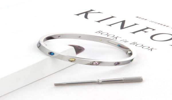 316l titanium steel couple jewelry colorful stone carter love bangle for women men screwdriver love screw bracelets femme pulseira8937796, Black
316l titanium steel couple jewelry colorful stone carter love bangle for women men screwdriver love screw bracelets femme pulseira8937796, Black