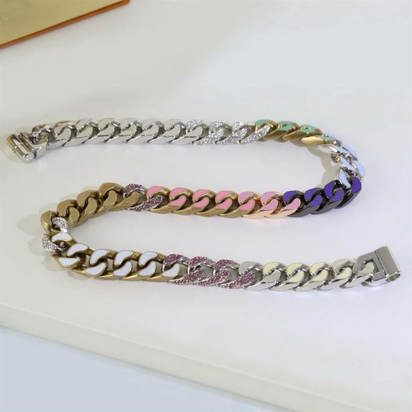 europe america fashion men silver and gold-color hardware enamel crystal engraved v initials chain link soapy necklace bracelet se251u
europe america fashion men silver and gold-color hardware enamel crystal engraved v initials chain link soapy necklace bracelet se251u