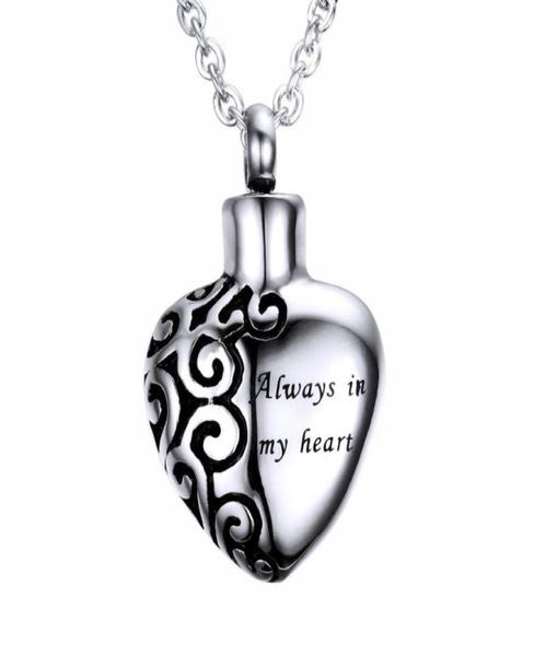 stainless steel openable heart cremation urn pendant ashes urn necklaces always in my heart letter pendant keepsake memorial ash u6900906, Silver
stainless steel openable heart cremation urn pendant ashes urn necklaces always in my heart letter pendant keepsake memorial ash u6900906, Silver