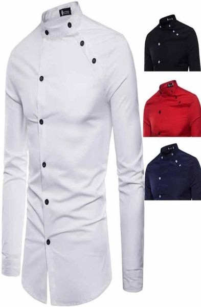 men039s casual shirts diagonal shirt long sleeve with small collar men blouse mens button gentlemen2269458, White;black
men039s casual shirts diagonal shirt long sleeve with small collar men blouse mens button gentlemen2269458, White;black