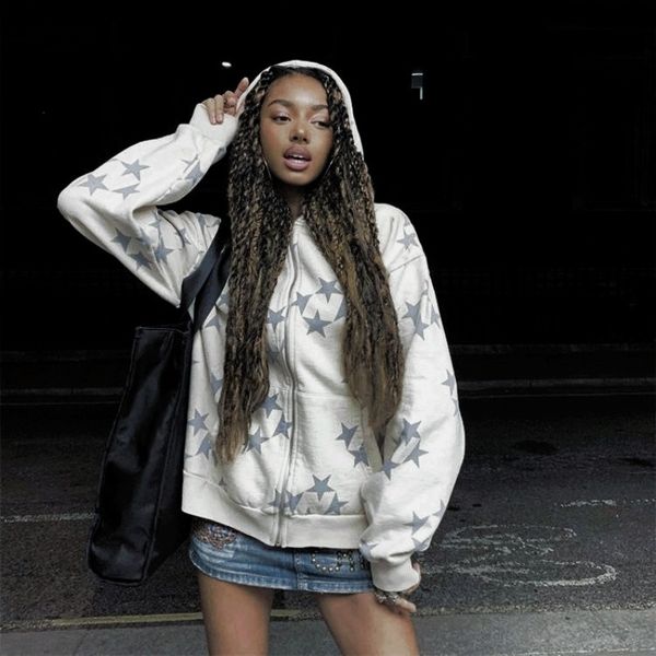 womens hoodies sweatshirts vintage star pattern hoodie women men fairy grunge long sleeve zipper jacket harajuku oversize sweatshirt y2k clo, Black
womens hoodies sweatshirts vintage star pattern hoodie women men fairy grunge long sleeve zipper jacket harajuku oversize sweatshirt y2k clo, Black