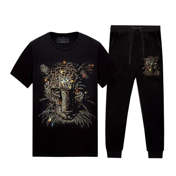 summer casual rhinestone shirts & pants tracksuit men women - two pieces set short sleeved and leggings black cotton blend271o, Gray
summer casual rhinestone shirts & pants tracksuit men women - two pieces set short sleeved and leggings black cotton blend271o, Gray