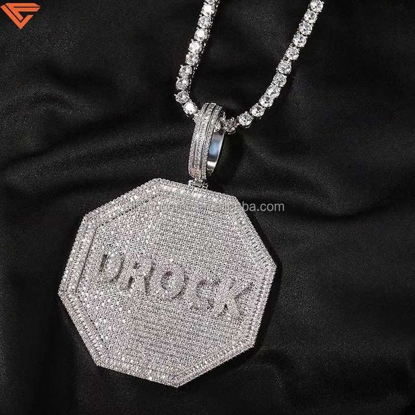 custom hip hop bling charm buss down iced out vvs moissanite diamond necklaces moissanite diamond pendant, Silver
custom hip hop bling charm buss down iced out vvs moissanite diamond necklaces moissanite diamond pendant, Silver