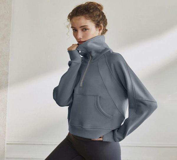 ll women autumn hoodies sweatshirt yoga suit jacket ladies sport gym coat half zipper pullover stand collar short style with fleec8789216
ll women autumn hoodies sweatshirt yoga suit jacket ladies sport gym coat half zipper pullover stand collar short style with fleec8789216