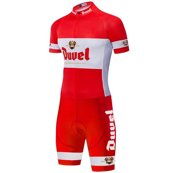 Image of 2022 Duvel Beer Men&#039;s Cycling Triathlon Skinsuit Maillot Ropa Ciclismo Speedysuit Bike Jersey Set Bicycle Clothing265x