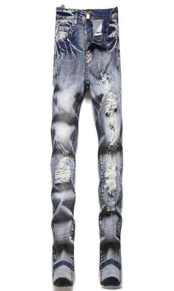 new mens designer ripped jeans hiphop high street fashion fashion brand cycling motorcycle embroidery closefitting slim pencil p1066835, Blue
new mens designer ripped jeans hiphop high street fashion fashion brand cycling motorcycle embroidery closefitting slim pencil p1066835, Blue