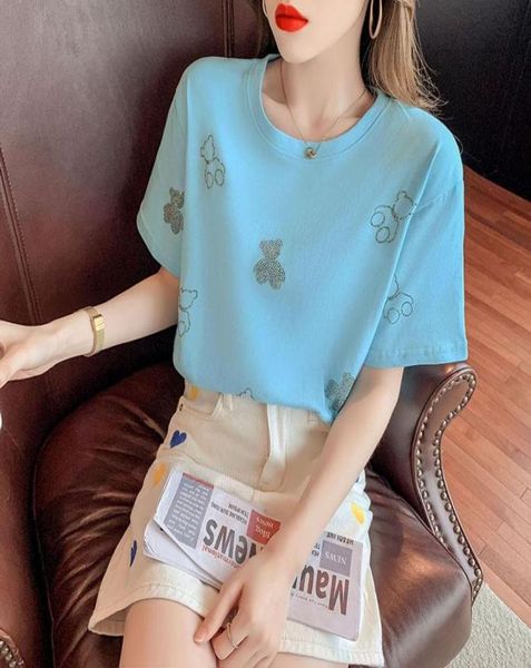 summer short sleeve bear diamond fashion lady tshirts t shirt ladies womens graphic female loose tee women039s tshirt4513696, White
summer short sleeve bear diamond fashion lady tshirts t shirt ladies womens graphic female loose tee women039s tshirt4513696, White