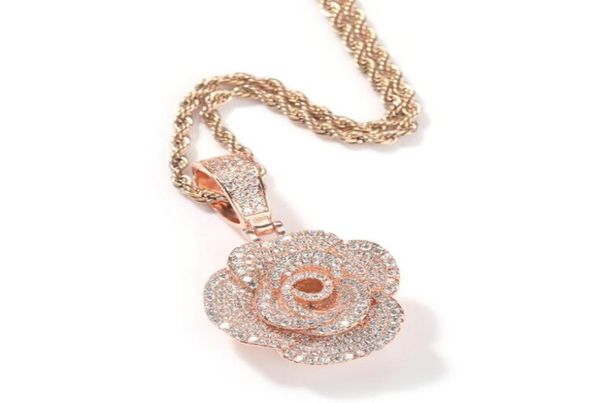 hip hopthree dimensional rose pendant necklaces for men women luxury designer mens bling diamond gold chain necklace jewelry love 2545549, Silver
hip hopthree dimensional rose pendant necklaces for men women luxury designer mens bling diamond gold chain necklace jewelry love 2545549, Silver