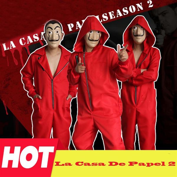 second season movie costume money heist the house of paper la casa de papel cosplay original spanish film costumes with face mask178e, Black;red
second season movie costume money heist the house of paper la casa de papel cosplay original spanish film costumes with face mask178e, Black;red