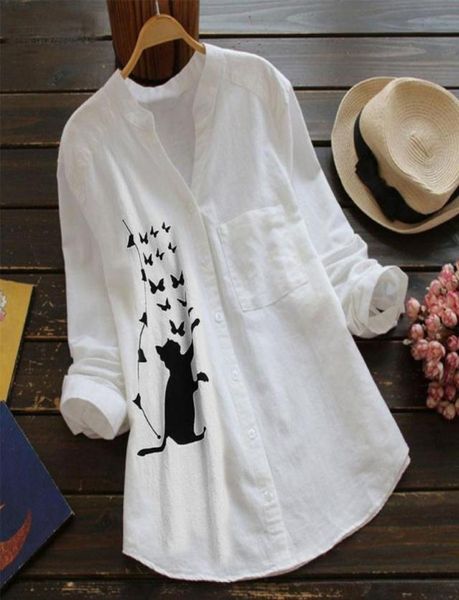 women office shirt cotton linen long shirts blouse women casual print long sleeve blouse casual button down chemisier femme8734814, White
women office shirt cotton linen long shirts blouse women casual print long sleeve blouse casual button down chemisier femme8734814, White