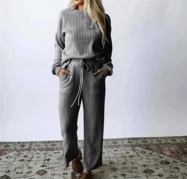 women039s tracksuits two piece set lady autumn winter casual homewear women pullover sweater tracksuit high waist knit wide leg6425670, Gray
women039s tracksuits two piece set lady autumn winter casual homewear women pullover sweater tracksuit high waist knit wide leg6425670, Gray