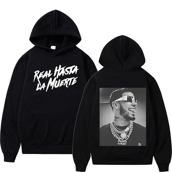men's hoodies sweatshirts rapper anuel aa fashion hoodie real hasta la muerte casual pullover sweatshirt men women hip hop oversized st, Black
men's hoodies sweatshirts rapper anuel aa fashion hoodie real hasta la muerte casual pullover sweatshirt men women hip hop oversized st, Black