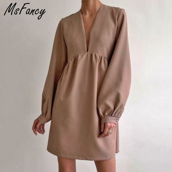 basic casual dresses msfancy pink mini dress women vneck tunic vestido de mujer korean fashion lantern sleeve party robe 230821, Black;gray
basic casual dresses msfancy pink mini dress women vneck tunic vestido de mujer korean fashion lantern sleeve party robe 230821, Black;gray