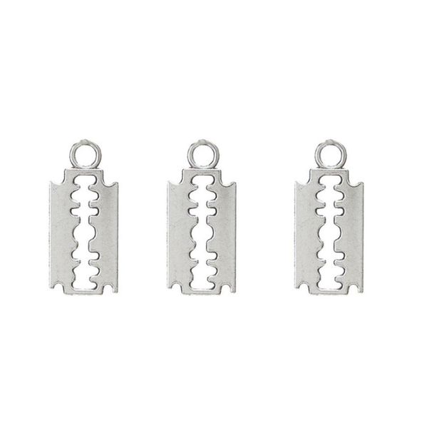 100pcslot alloy silver razor blade charms bracelet choker necklace pendant charms for jewelry making handmade craft 2411mm1312005, Bronze;silver
100pcslot alloy silver razor blade charms bracelet choker necklace pendant charms for jewelry making handmade craft 2411mm1312005, Bronze;silver