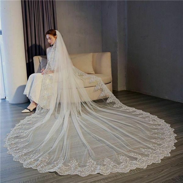 one layer bridal veils 150cm lace wedding with comb long veil hair accessory women bride head wear, Black
one layer bridal veils 150cm lace wedding with comb long veil hair accessory women bride head wear, Black