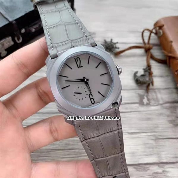 11 style octo finissimo titanium steel automatic mens watch 102711 gray dial leather strap gents sport watches303q, Slivery;brown
11 style octo finissimo titanium steel automatic mens watch 102711 gray dial leather strap gents sport watches303q, Slivery;brown