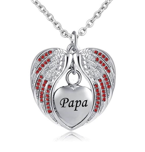 angel wing urn necklace for ashes cremation memorial keepsake heart pendant birthstone necklace for papa jewelry2241757, Silver
angel wing urn necklace for ashes cremation memorial keepsake heart pendant birthstone necklace for papa jewelry2241757, Silver
