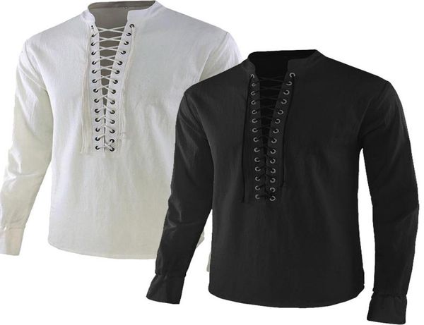 men039s casual shirts medieval pirate costume men fashion long sleeve loose vintage renaissance knight cosplay drawstring 4274581, White;black
men039s casual shirts medieval pirate costume men fashion long sleeve loose vintage renaissance knight cosplay drawstring 4274581, White;black