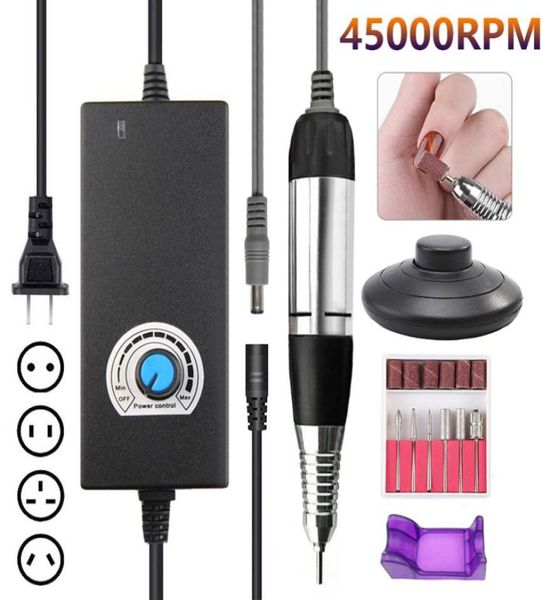 portable 45000 rpm 45w electric nail drill machine manicure pedicure drill strong nail eqiupment art file tools set5830443
portable 45000 rpm 45w electric nail drill machine manicure pedicure drill strong nail eqiupment art file tools set5830443