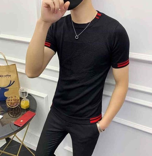 autumn short sleeve stripe knitting tshirt tee jacquard weave streetwear round sleeve tshirt camisetas hombre 2103249053263, White;black
autumn short sleeve stripe knitting tshirt tee jacquard weave streetwear round sleeve tshirt camisetas hombre 2103249053263, White;black