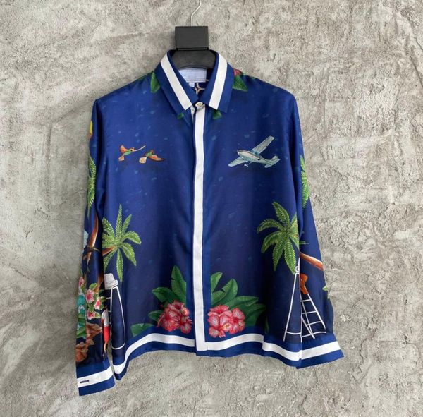 spring and summer fashion beautiful men039s longsleeved shirt highquality waves printing design silk slip silk material luxur9695202, White;black
spring and summer fashion beautiful men039s longsleeved shirt highquality waves printing design silk slip silk material luxur9695202, White;black