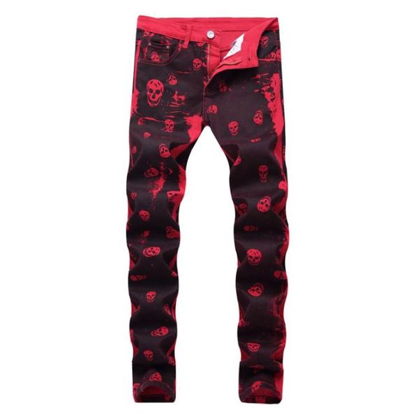 men039s jeans 2021 male fashion skeleton skull printed night club personality slim fit red denim pants long trousers2419770, Blue
men039s jeans 2021 male fashion skeleton skull printed night club personality slim fit red denim pants long trousers2419770, Blue