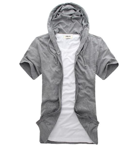men039s short sleeve hoodie fashion casual shortsleeve tshirt youth summer new solid color casual zipper cardigan 202685, Black
men039s short sleeve hoodie fashion casual shortsleeve tshirt youth summer new solid color casual zipper cardigan 202685, Black