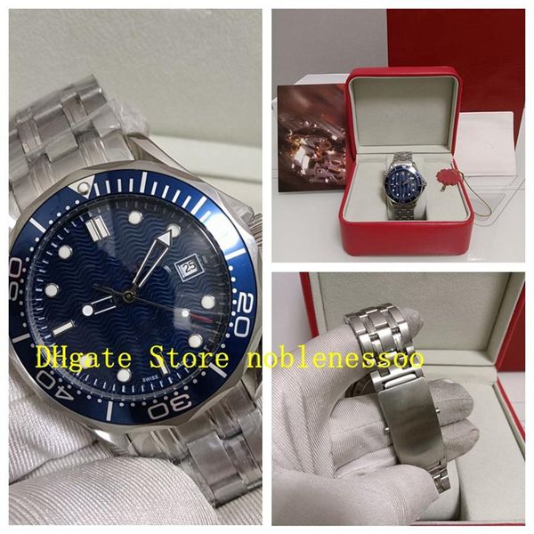 with original box mens automatic watch men's 41mm 300m blue wave dial professional 007 stainless steel bracelet mechanical me231b, Slivery;brown
with original box mens automatic watch men's 41mm 300m blue wave dial professional 007 stainless steel bracelet mechanical me231b, Slivery;brown