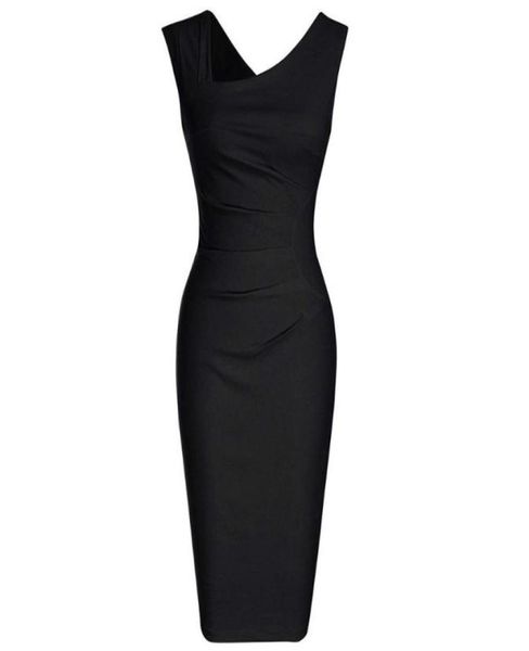 women office business pencil dress 2020 elegant work wear sleeveless ladies slim black vintage party summer sheath bodycon dress1334014, Black;gray
women office business pencil dress 2020 elegant work wear sleeveless ladies slim black vintage party summer sheath bodycon dress1334014, Black;gray