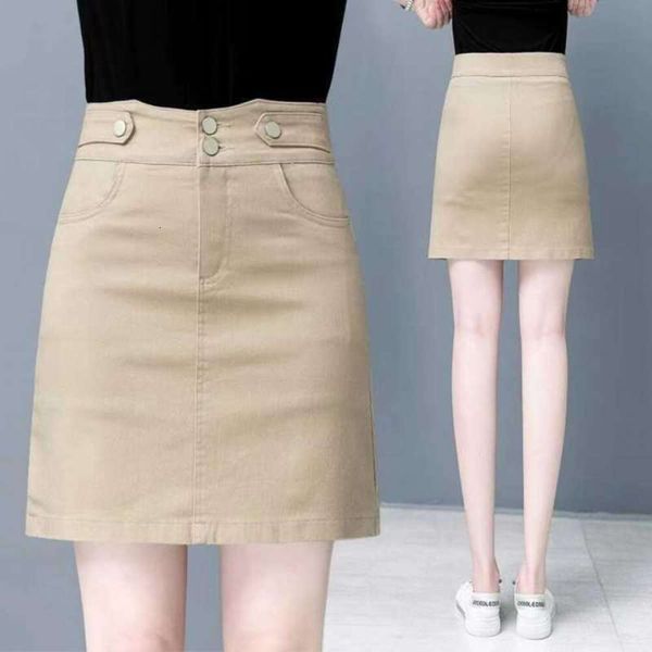 half length skirt for women spring and summer style korean high waisted slimming a line all matching western, Black
half length skirt for women spring and summer style korean high waisted slimming a line all matching western, Black