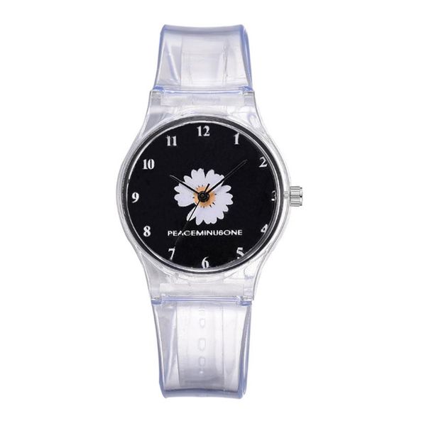small daisy jelly watch students girls cute cartoon chrysanthemum silicone watches transparent band pin buckle wristwatches286y, Slivery;brown
small daisy jelly watch students girls cute cartoon chrysanthemum silicone watches transparent band pin buckle wristwatches286y, Slivery;brown