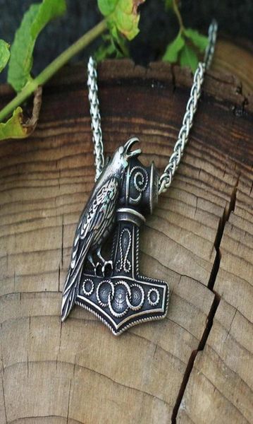 pendant necklaces 1pcs men stainless steel viking raven nordic pagan necklace raven039s mjolnir hammer9961877, Silver
pendant necklaces 1pcs men stainless steel viking raven nordic pagan necklace raven039s mjolnir hammer9961877, Silver