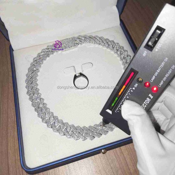 fo men women hip hop jewelry 18mm cuban chain iced out moissanite cuban link chain necklace diamond cuban chain, Silver
fo men women hip hop jewelry 18mm cuban chain iced out moissanite cuban link chain necklace diamond cuban chain, Silver