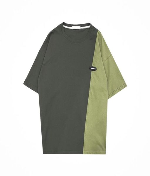 spring and summer fashion t shirt tide brand wild loose personality color matching short sleeve trend casual mens clothing8493387, White;black
spring and summer fashion t shirt tide brand wild loose personality color matching short sleeve trend casual mens clothing8493387, White;black