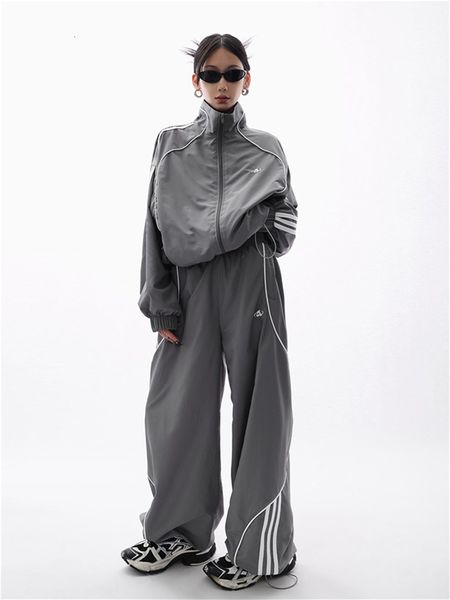 women's jackets y2k gorpcore pant set streetwear vintage 90s two piece oversized tracksuit wide leg track pants hip hop jacket 230822, Black;brown
women's jackets y2k gorpcore pant set streetwear vintage 90s two piece oversized tracksuit wide leg track pants hip hop jacket 230822, Black;brown