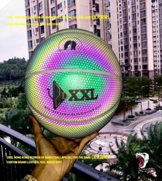 dxxl 5th holographic luminous basketball fancy polar light black basketball ball pu leather indoor outdoor basketball size 4326730 
dxxl 5th holographic luminous basketball fancy polar light black basketball ball pu leather indoor outdoor basketball size 4326730