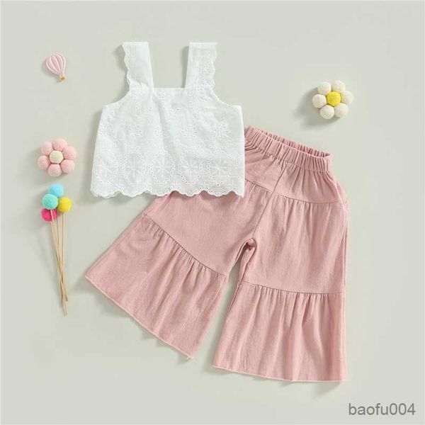 clothing sets girls clothing set solid color sleeveless and casual wide leg pants kids fashion children summer clothes r230823, White
clothing sets girls clothing set solid color sleeveless and casual wide leg pants kids fashion children summer clothes r230823, White