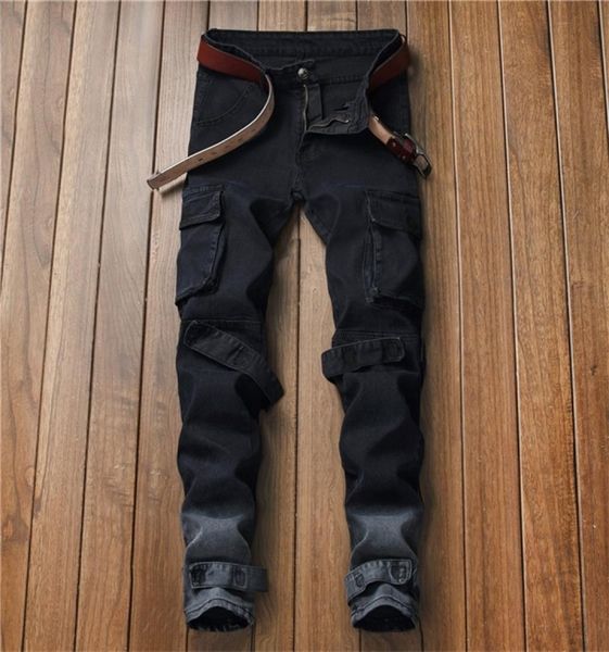 men streetwear hip hop multipocket cargo motorcycle skinny jeans distressed slim fit stretch black denim biker pencil pants c11235863689, Blue
men streetwear hip hop multipocket cargo motorcycle skinny jeans distressed slim fit stretch black denim biker pencil pants c11235863689, Blue