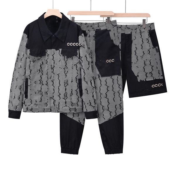 casual men's set fashion 2023 guoccisy retro decoration three piece jacket long sleeve pants shorts letter sign autumn/winter coat 05-0, Gray
casual men's set fashion 2023 guoccisy retro decoration three piece jacket long sleeve pants shorts letter sign autumn/winter coat 05-0, Gray